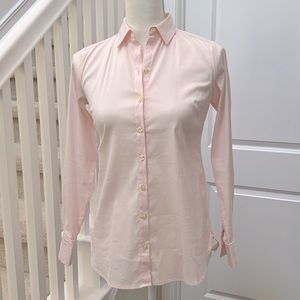 🆕 Ann Taylor pale pink button down shirt NWPT
